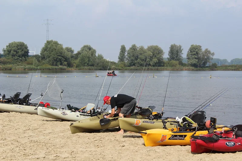 feature image of fishing kayak setup