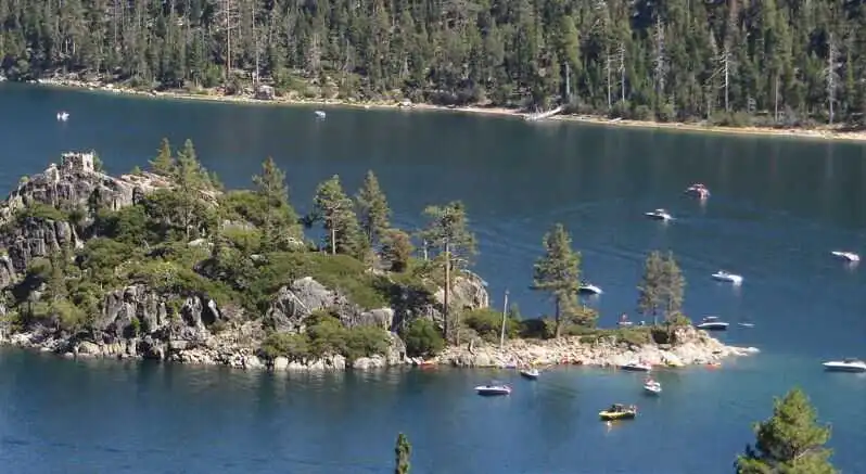 Fannette Island in the Emberland bay lake tohoe