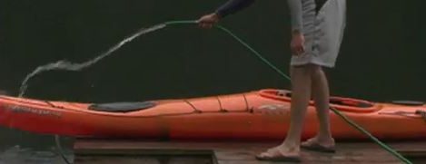 kayak care-Rinse with fresh water