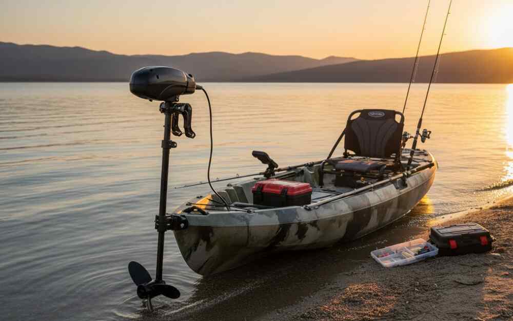 kayak trolling motor how to choose best one and how to mount it