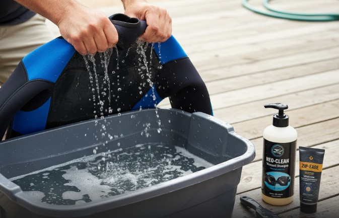 how to wash a wetsuit